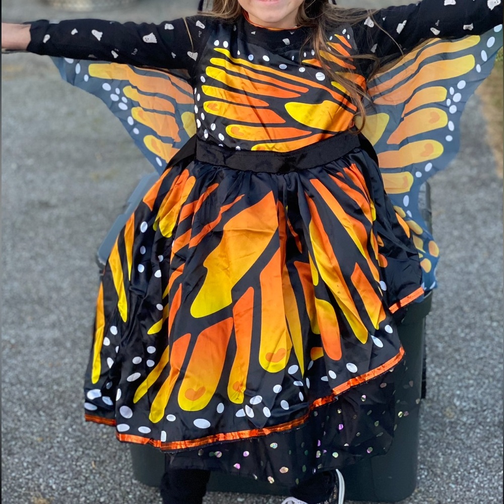Kids Monarch Butterfly Costume sz Small